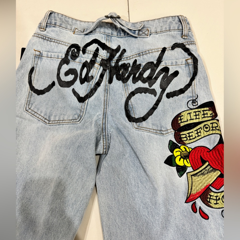 Ed Hardy Denim with Bold Graphic Accents